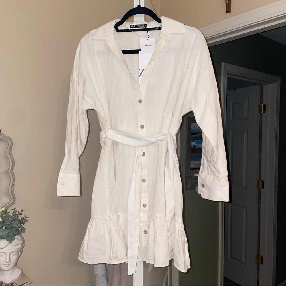 NWT ZARA LINEN DRESS